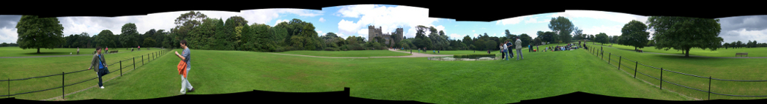 La panorámica de un parque de Irlanda