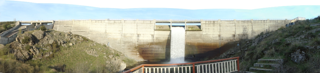 La panorámica de la presa del pontón de Segovia